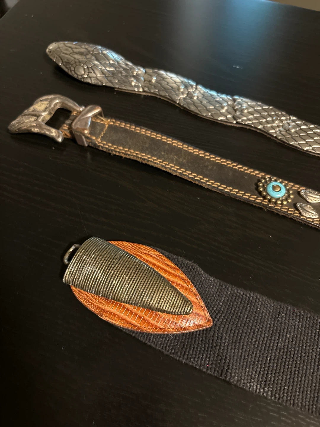 Three Decorative Fashion Belts - photo 3