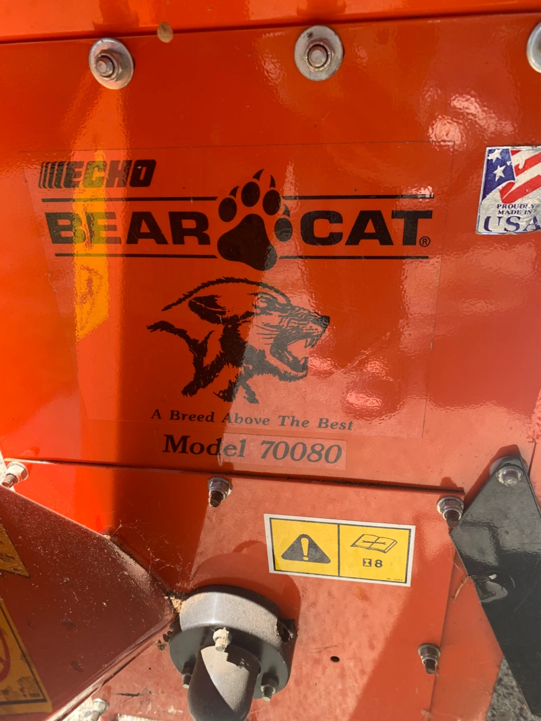 Echo Bear Cat Chipper/Shredder Model 70080 - photo 5