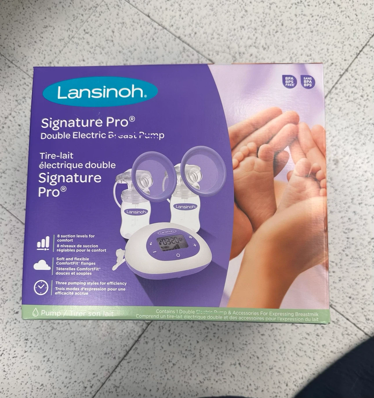 NEW Lansinoh double electric BP