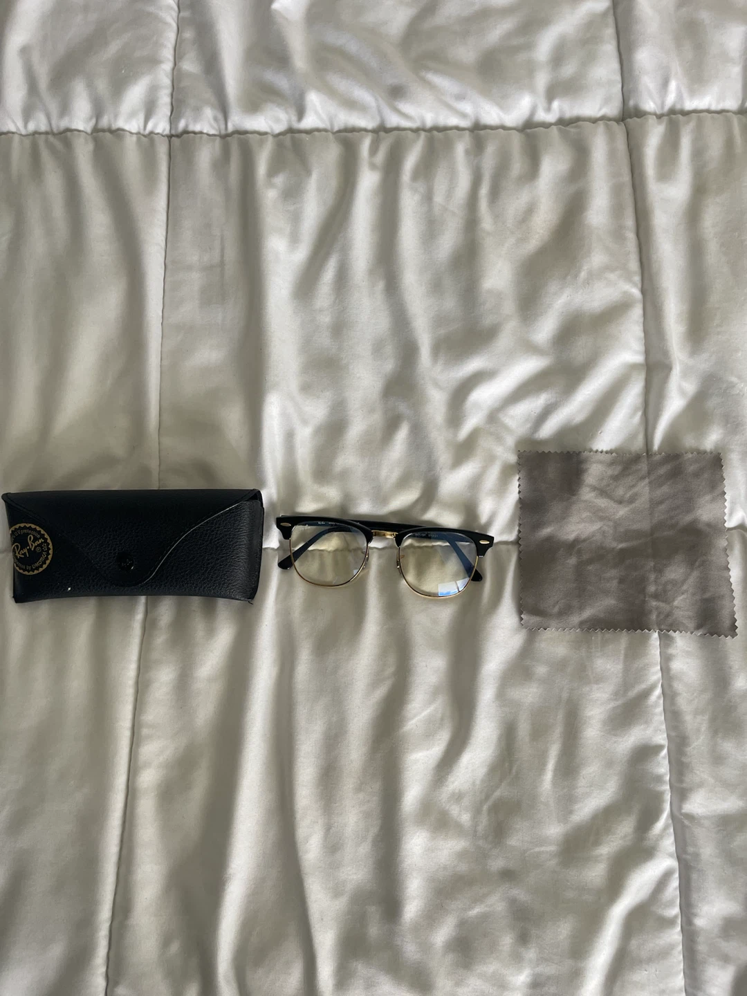 Ray-Ban Clubmaster eyeglasses with case