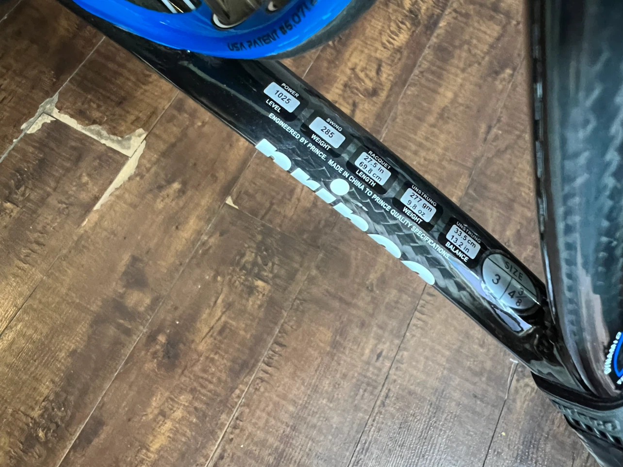 PRINCE Hybrid Shark O3 OS 110 Tennis Racquet 43/8 Luxilon - photo 2