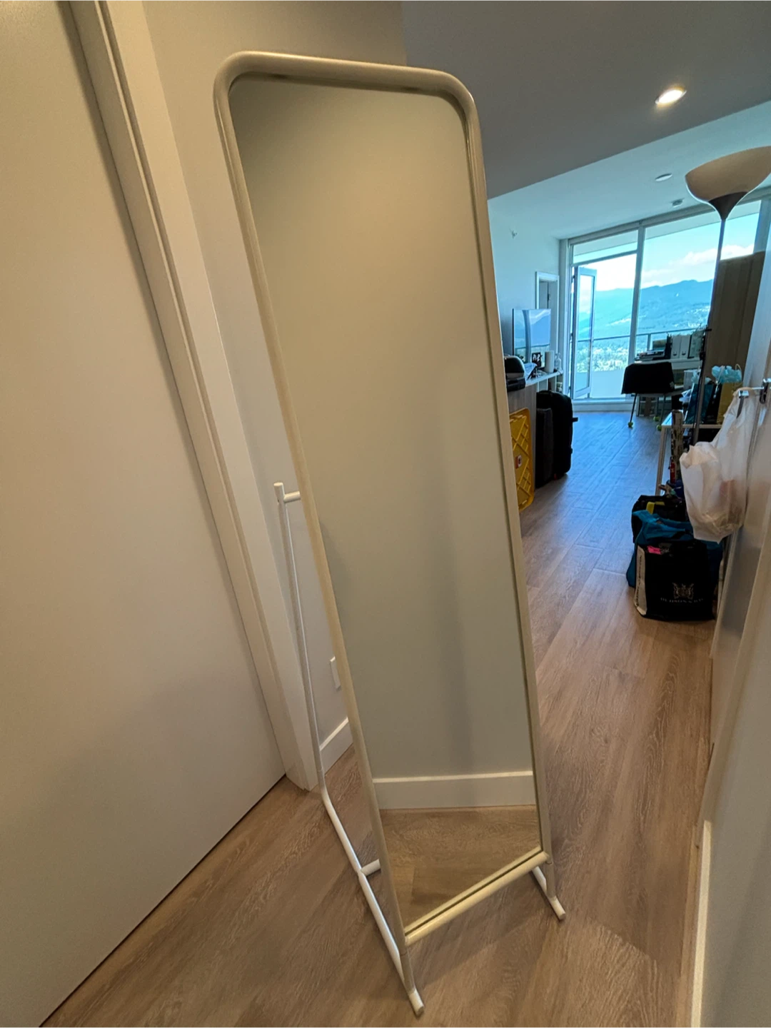 IKEA KNAPPER Standing Mirror, White 48x160 cm - photo 2