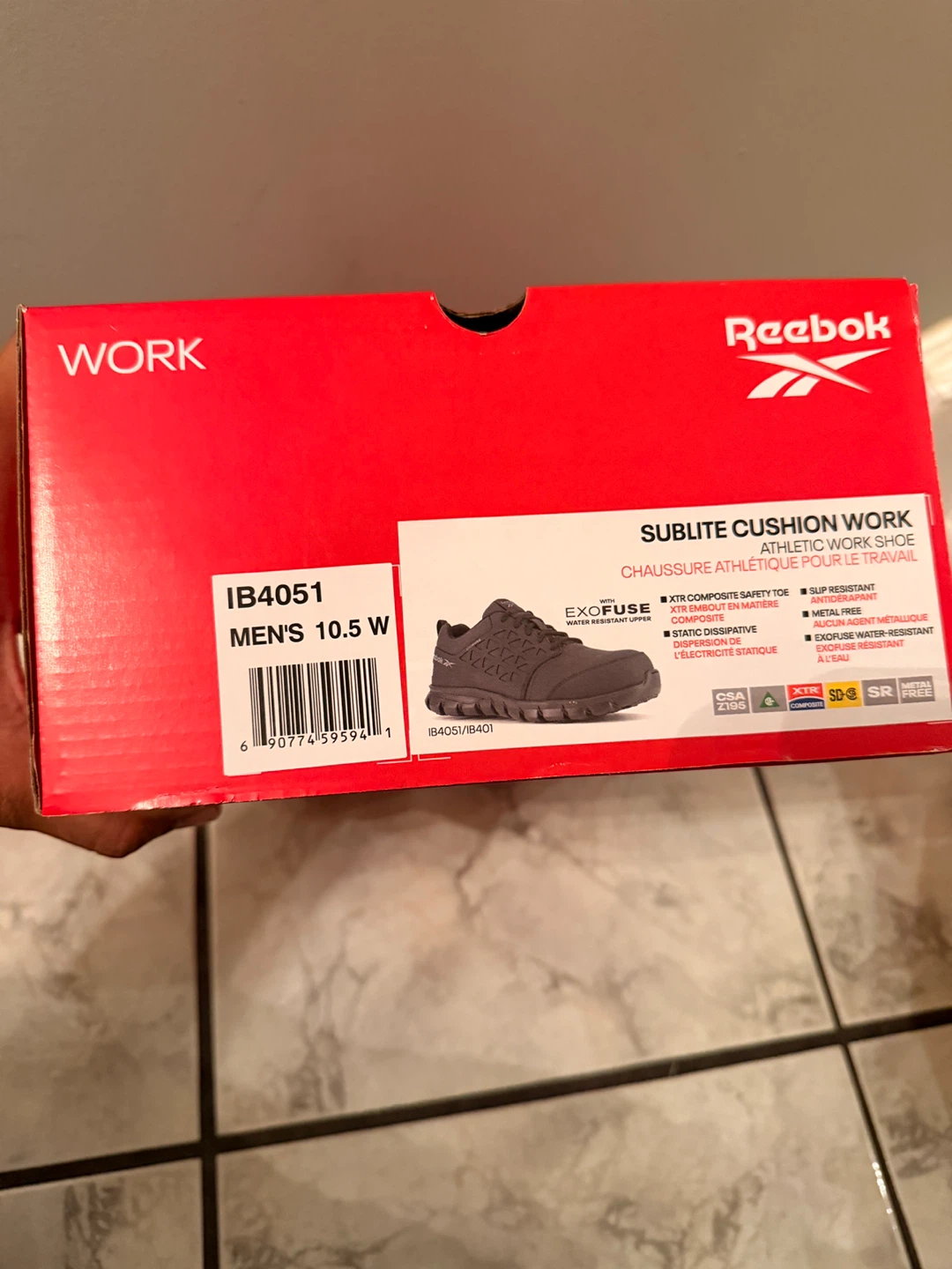 Reebook Work Sublite Cushion Composite Toe Safety Shoes - photo 3