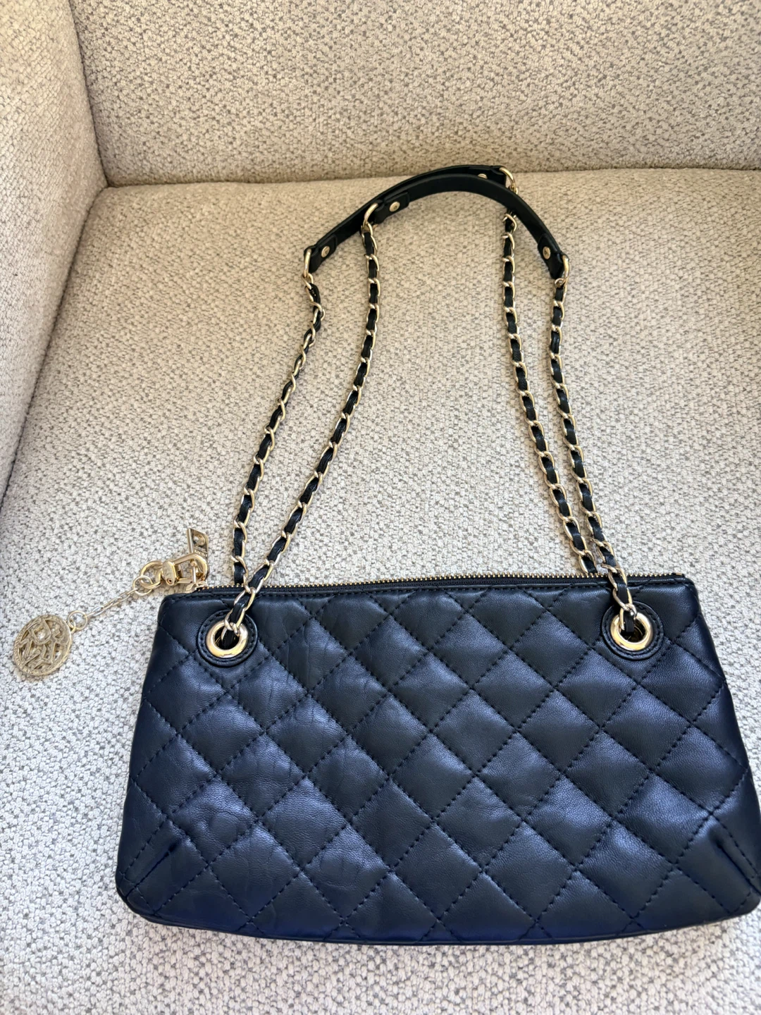 Leather DKNY shoulder bag - photo 2