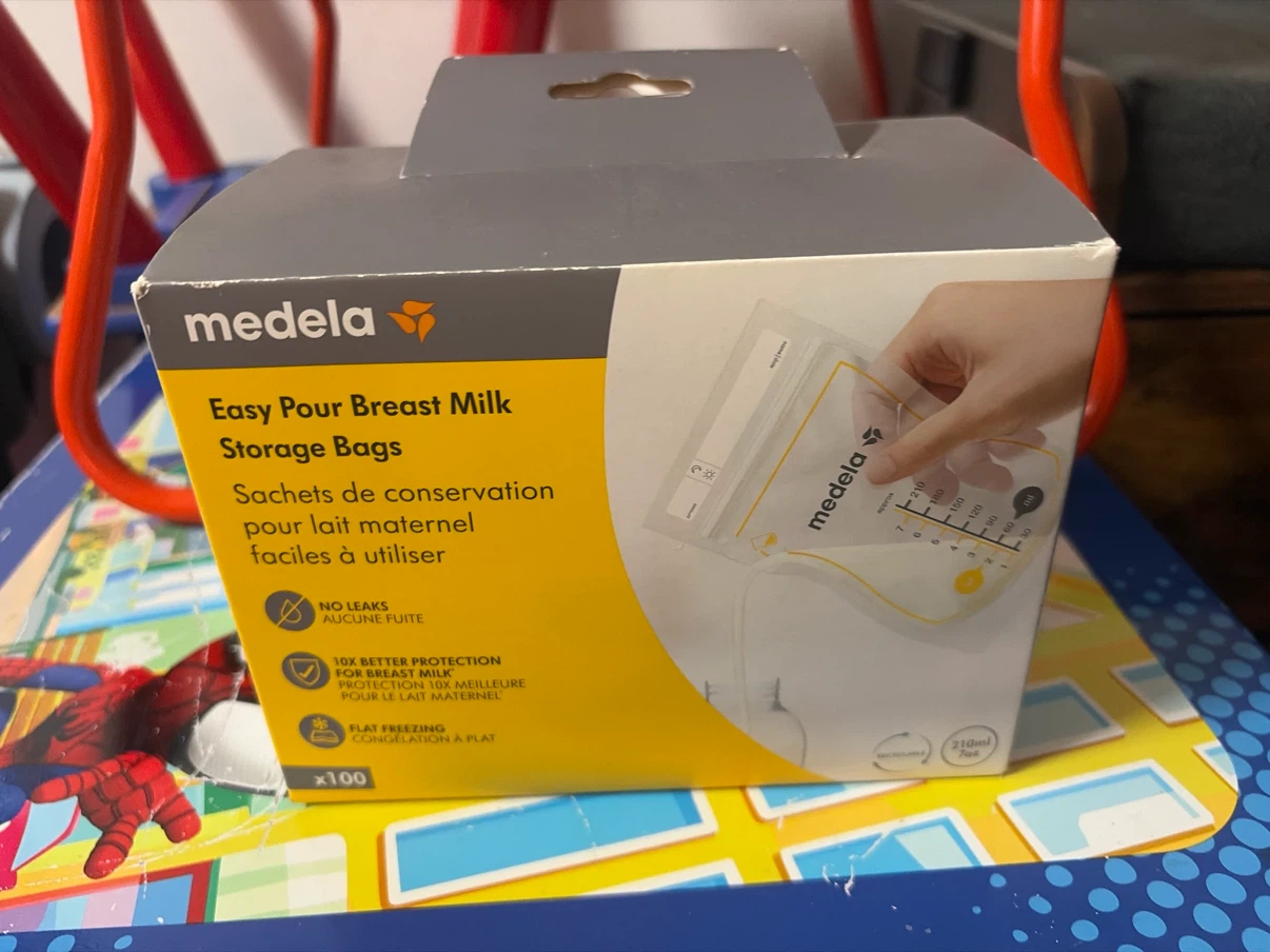 Breast milk storage bags