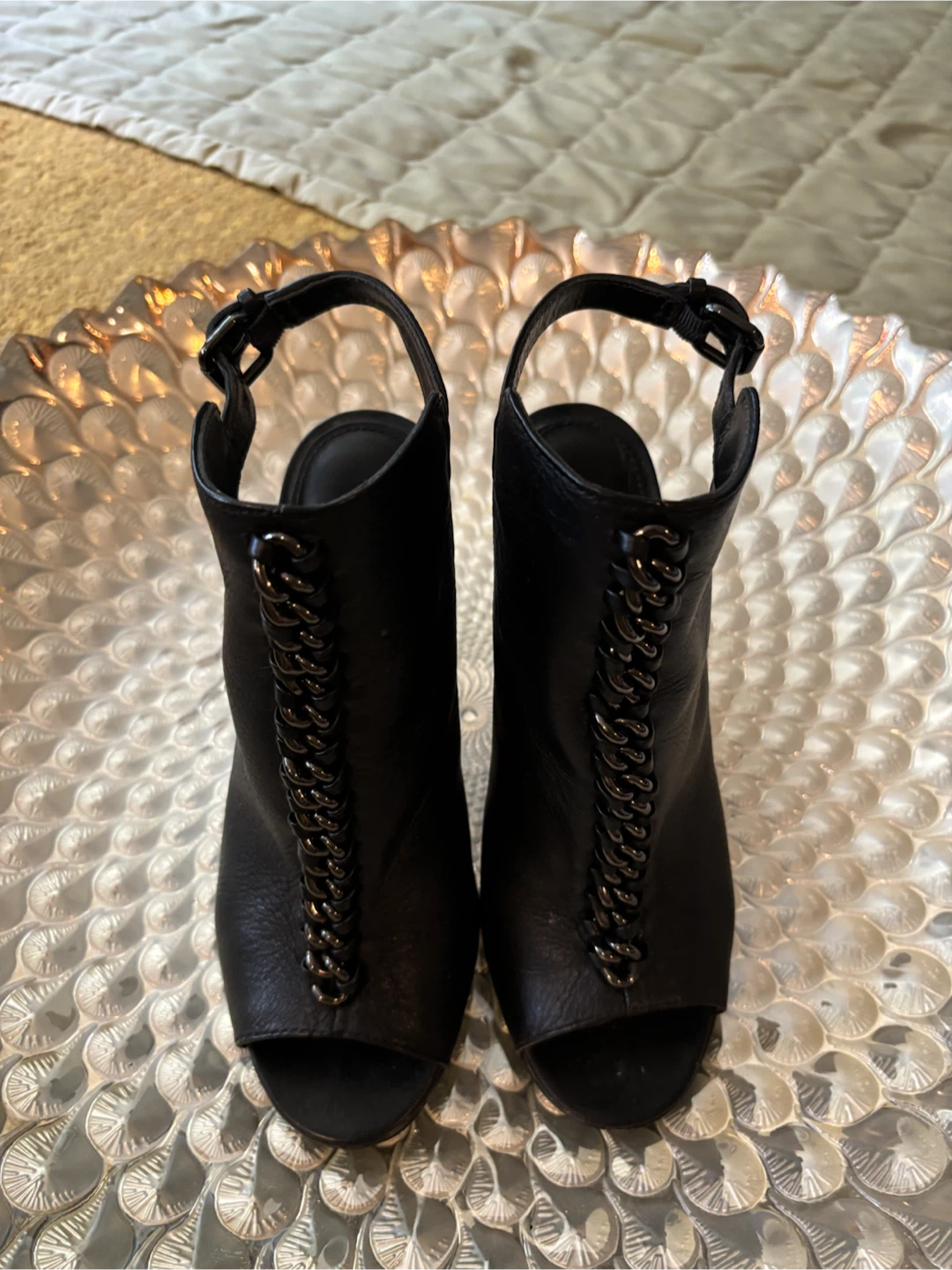 COACH Sanford Soft Milled Leather Booties - Black - Size 6.5 M - photo 2