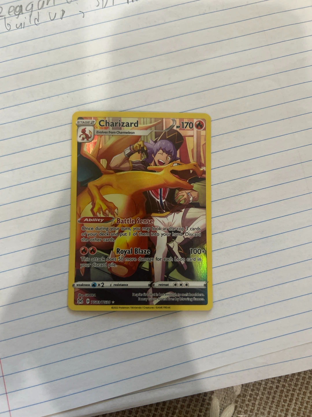 Pokemon Primarina & Charizard Trading Cards
