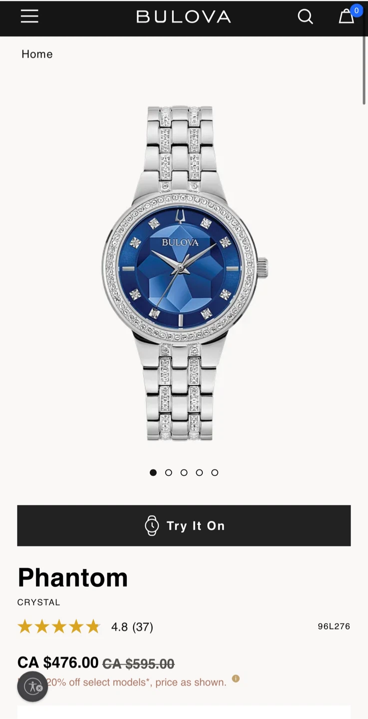 Bulova Phantom Crystal Watch - photo 5