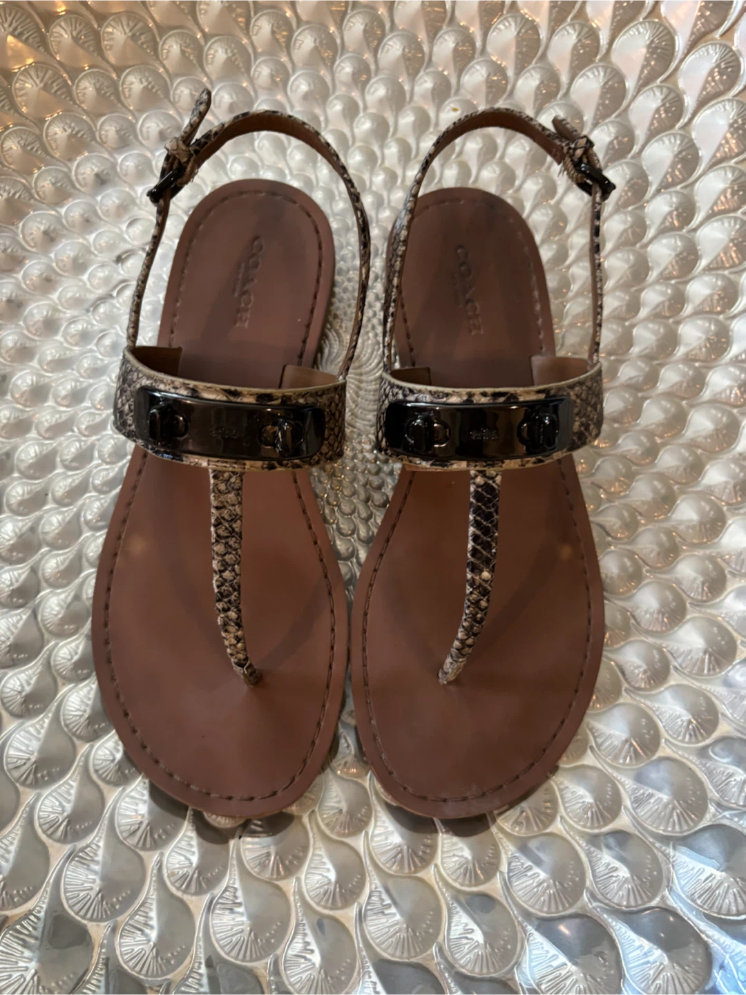 Coach Thong Sandals - Size 6.5