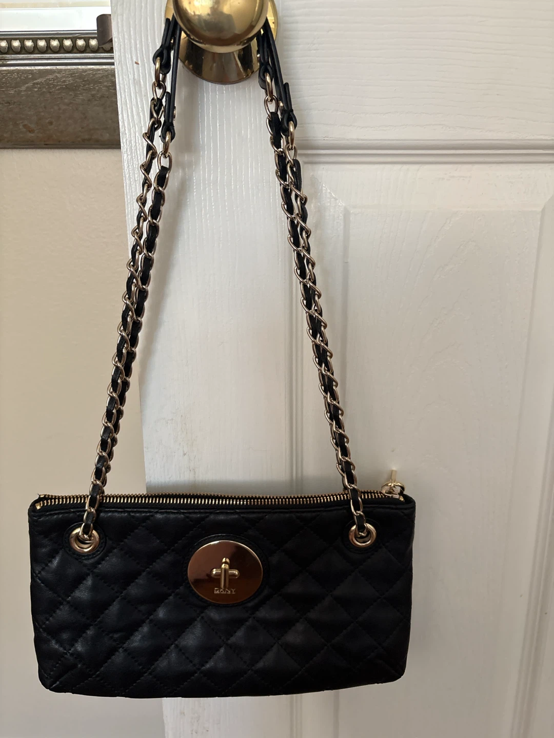 Leather DKNY shoulder bag - photo 5
