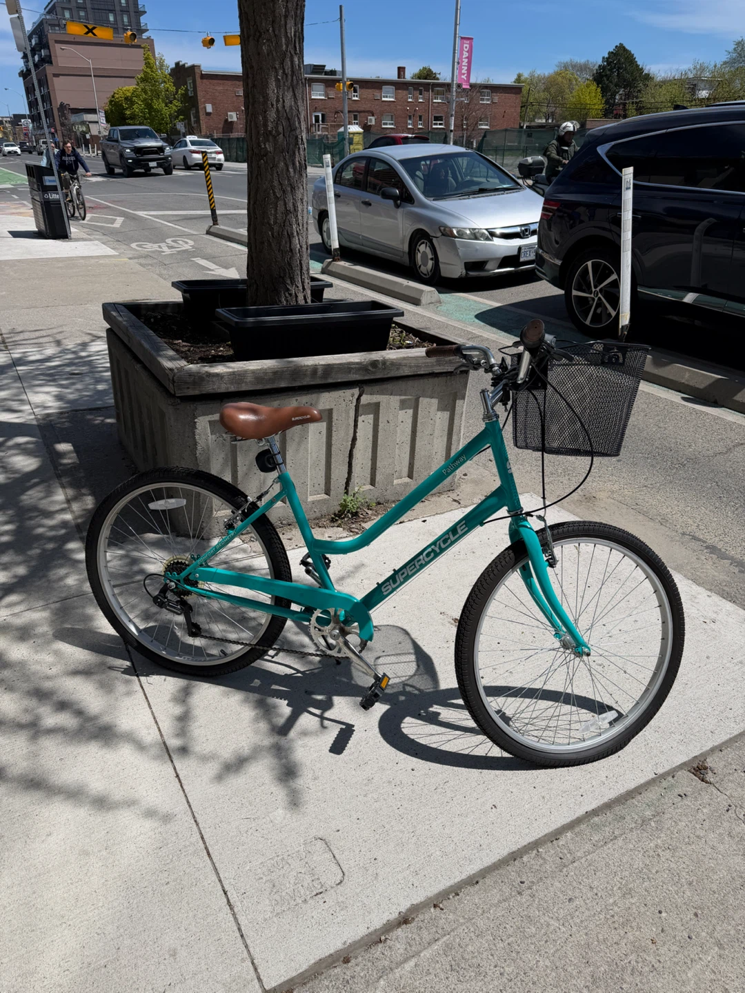 Teal Supercycle Bicycle with Basket - photo 4