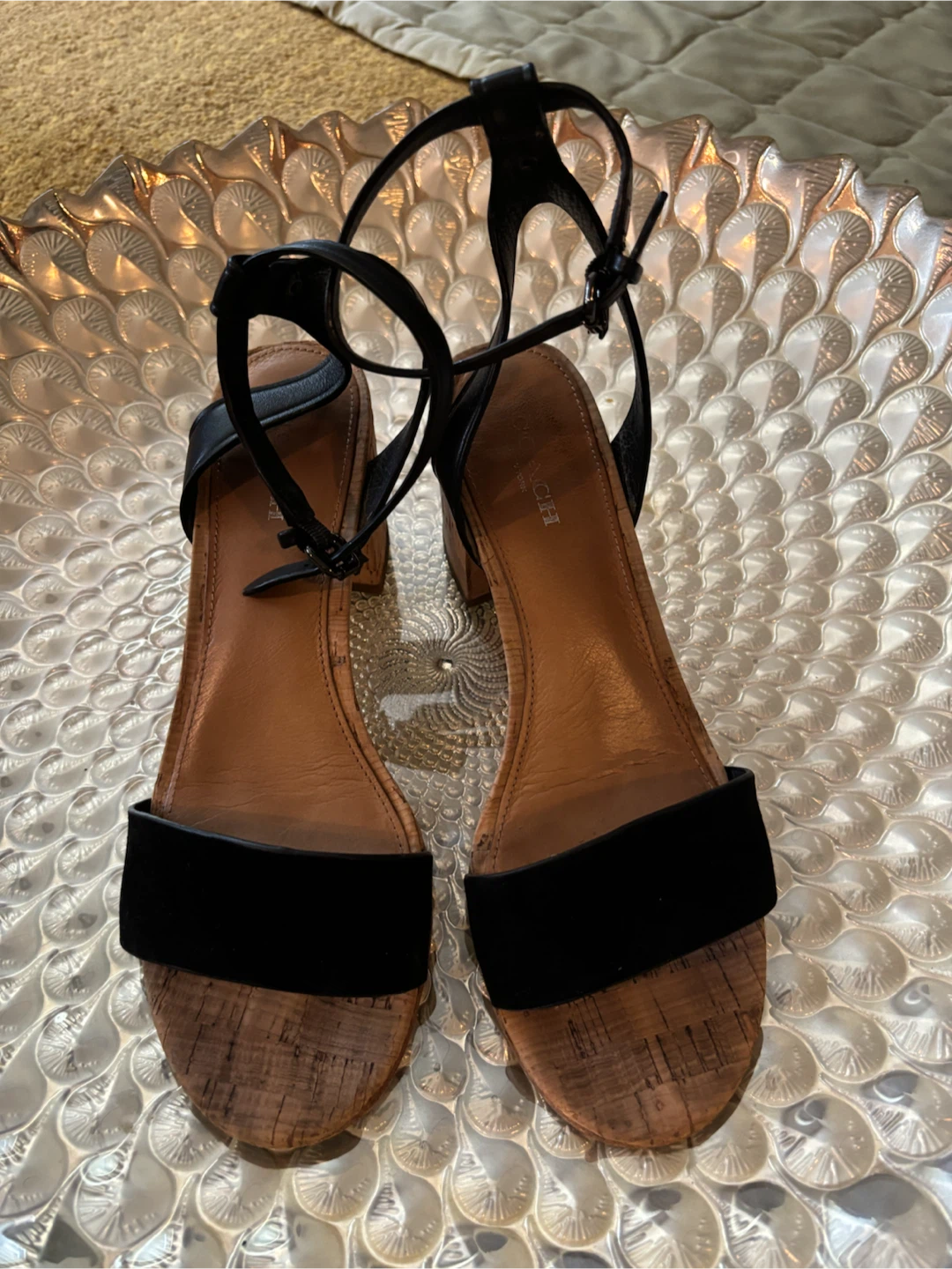 COACH Thompson Suede/Mat Calf Sandals - photo 2