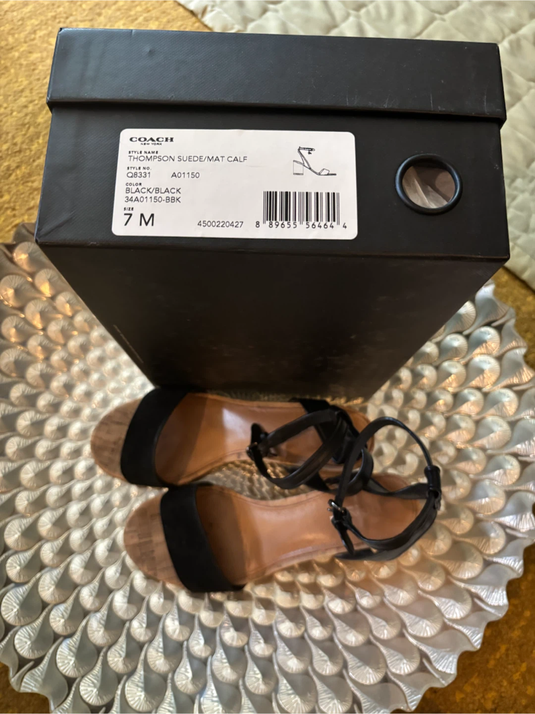 COACH Thompson Suede/Mat Calf Sandals - photo 3