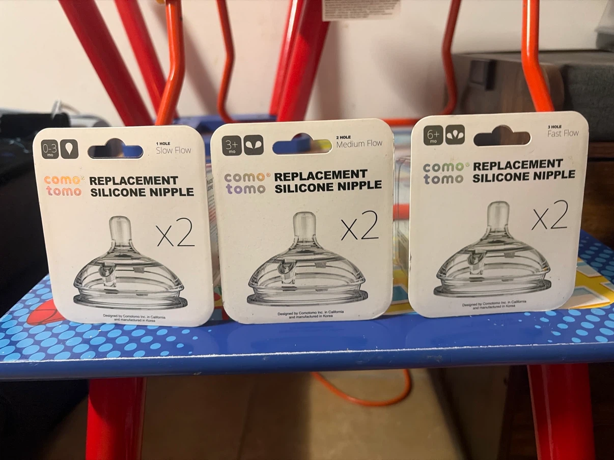 Comotomo Replacement Silicone Nipples (3-Pack)