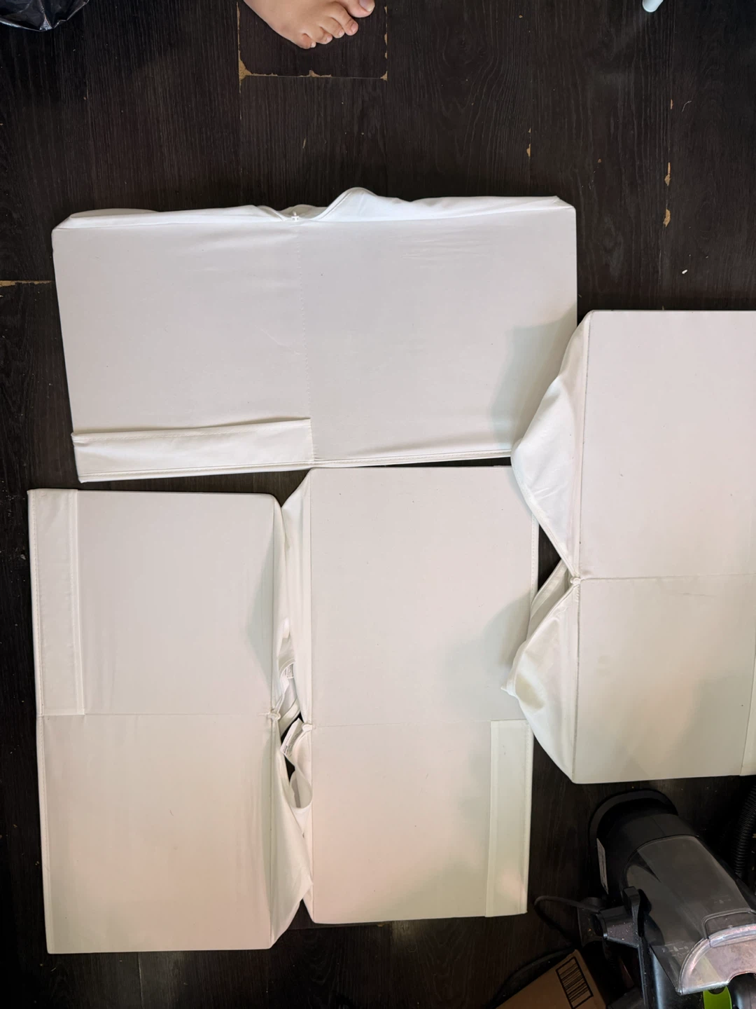 White Fabric Storage Cubes DRONA KALLAX