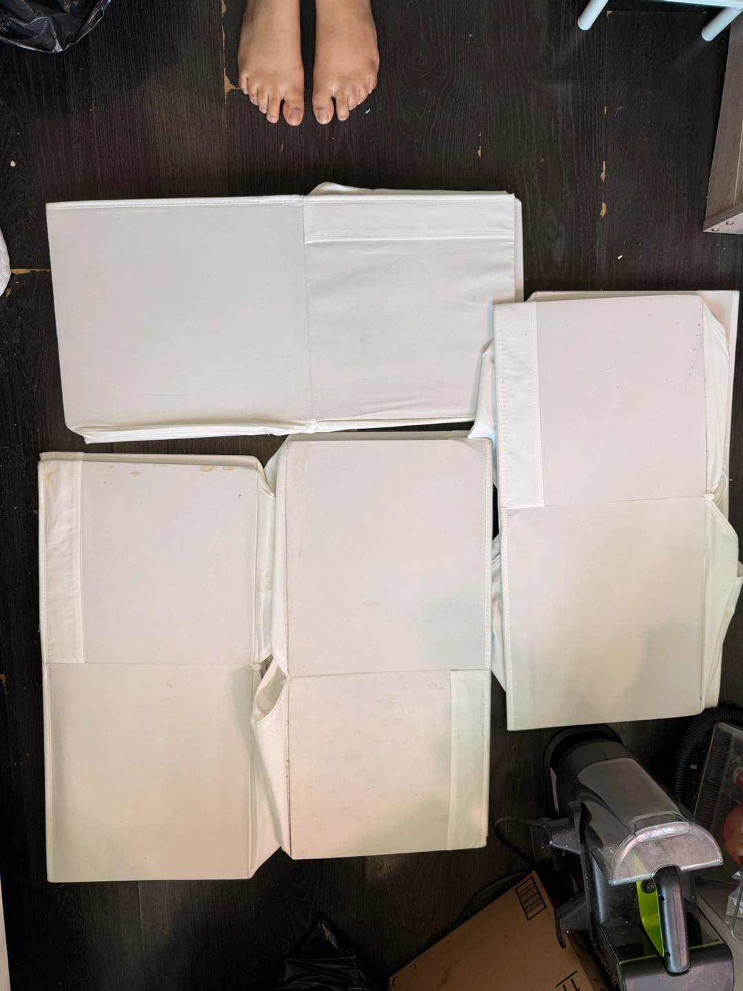 White Fabric Storage Cubes DRONA KALLAX - photo 3