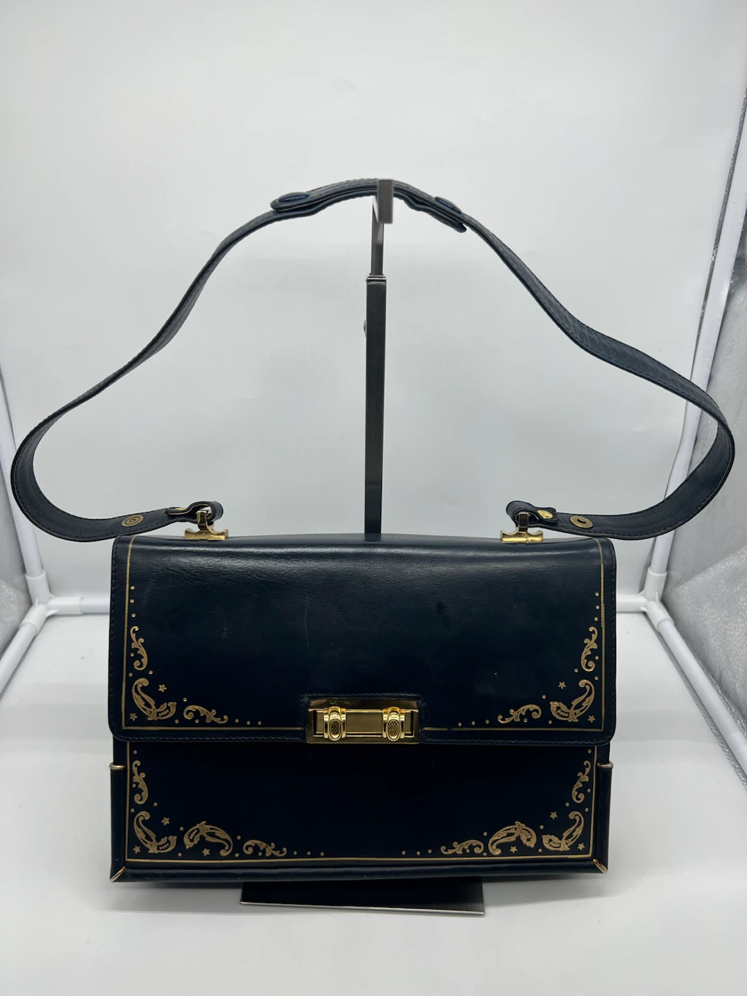 Unique Vintage Made in Italy School of Leather Bag