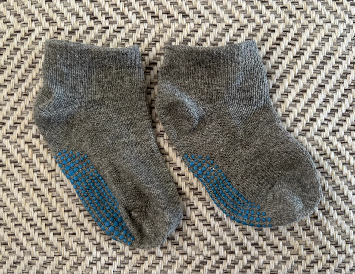 Grey Grip Socks for Toddlers