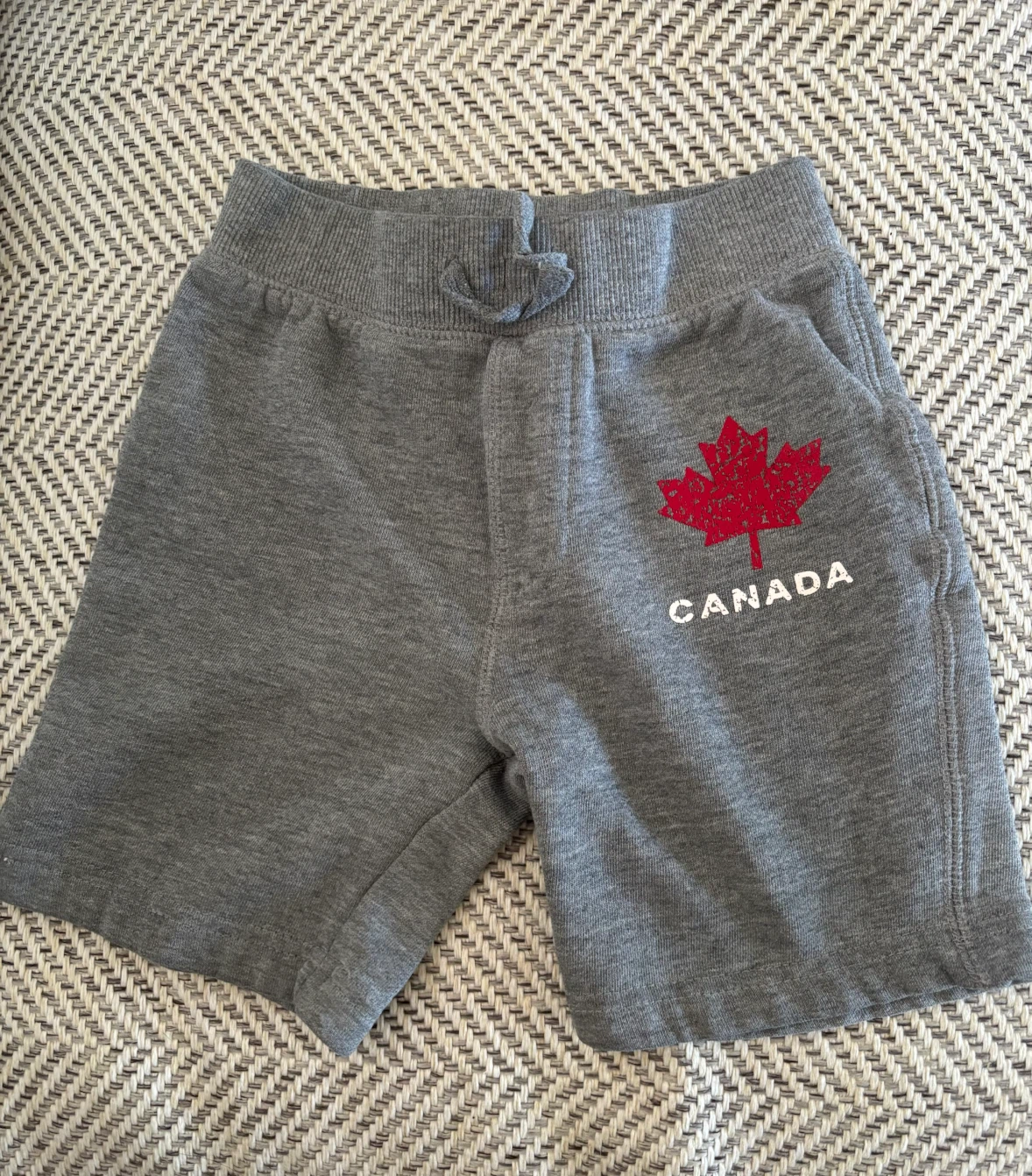 Joe Fresh Toddler Grey Canada Maple Leaf Shorts