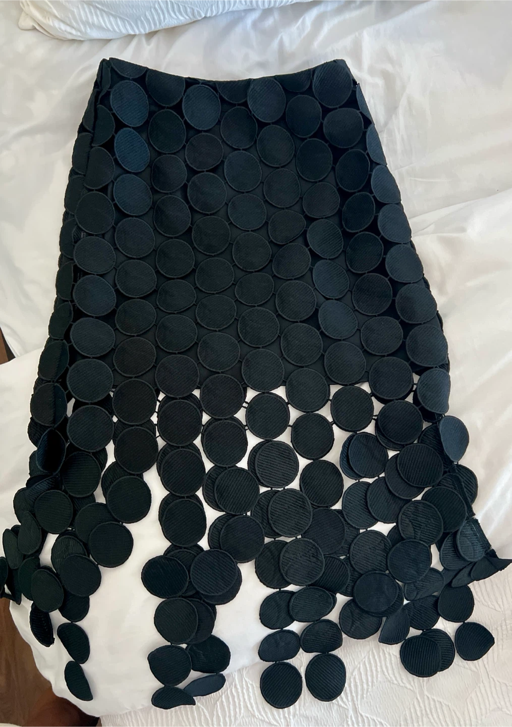 Commense Laser Cut Multi Circle Skirt Black - photo 2