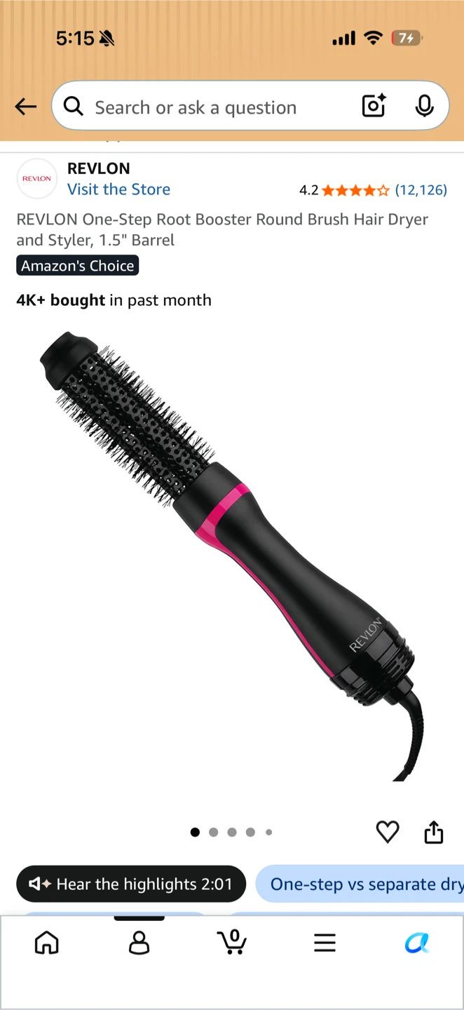 Revlon One-Step Root Booster Round Brush Hair Dryer - photo 2