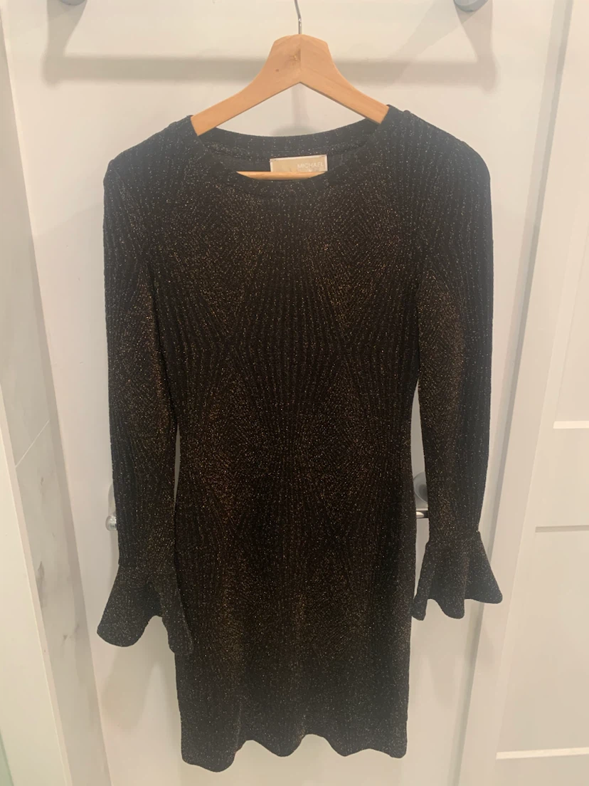 🌹 Michael Kors Black Glitter Dress XS/XP ❤️