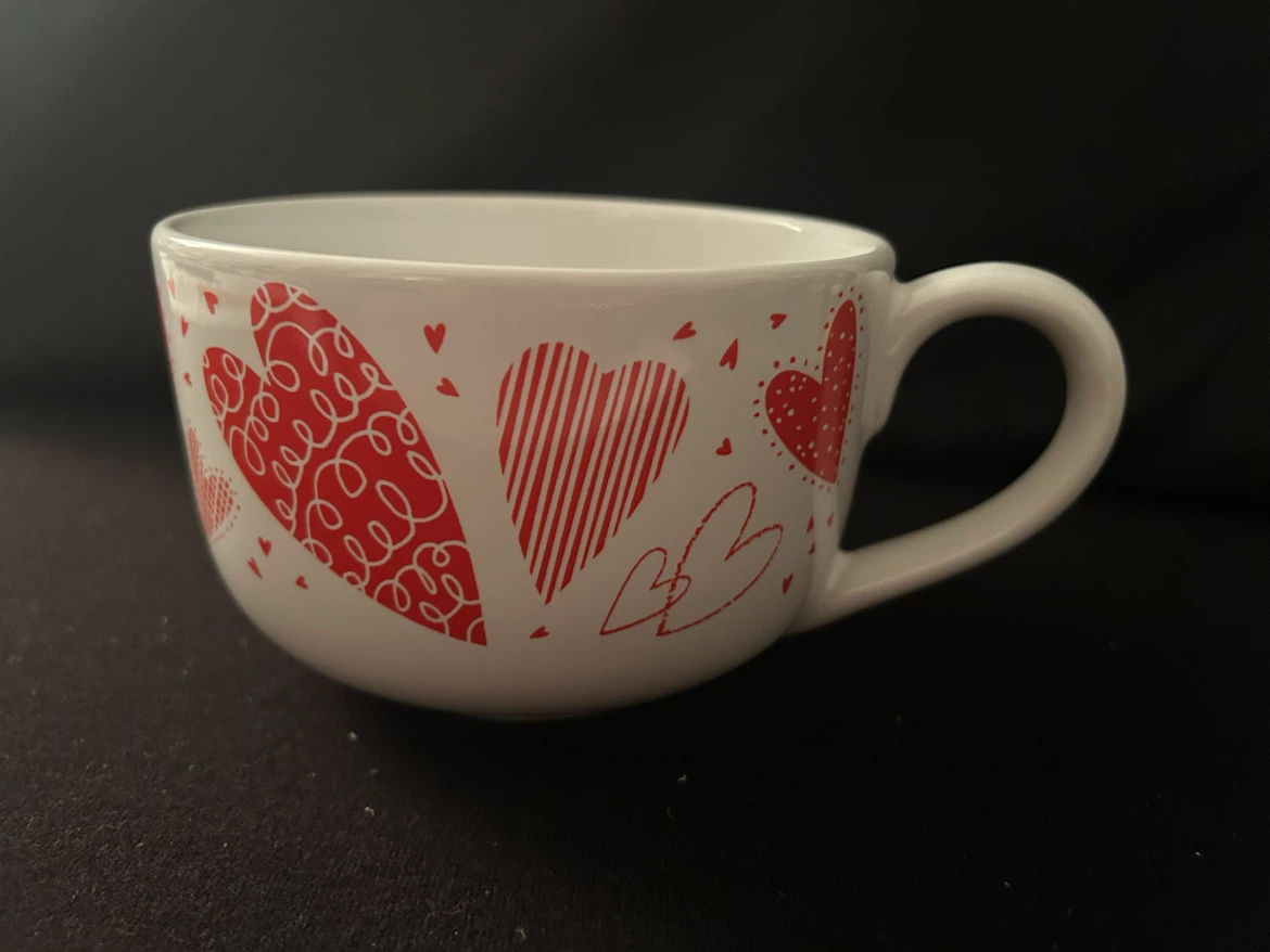 Valentine Heart(s) Large Soup or Coffee Mug Brand New - photo 3