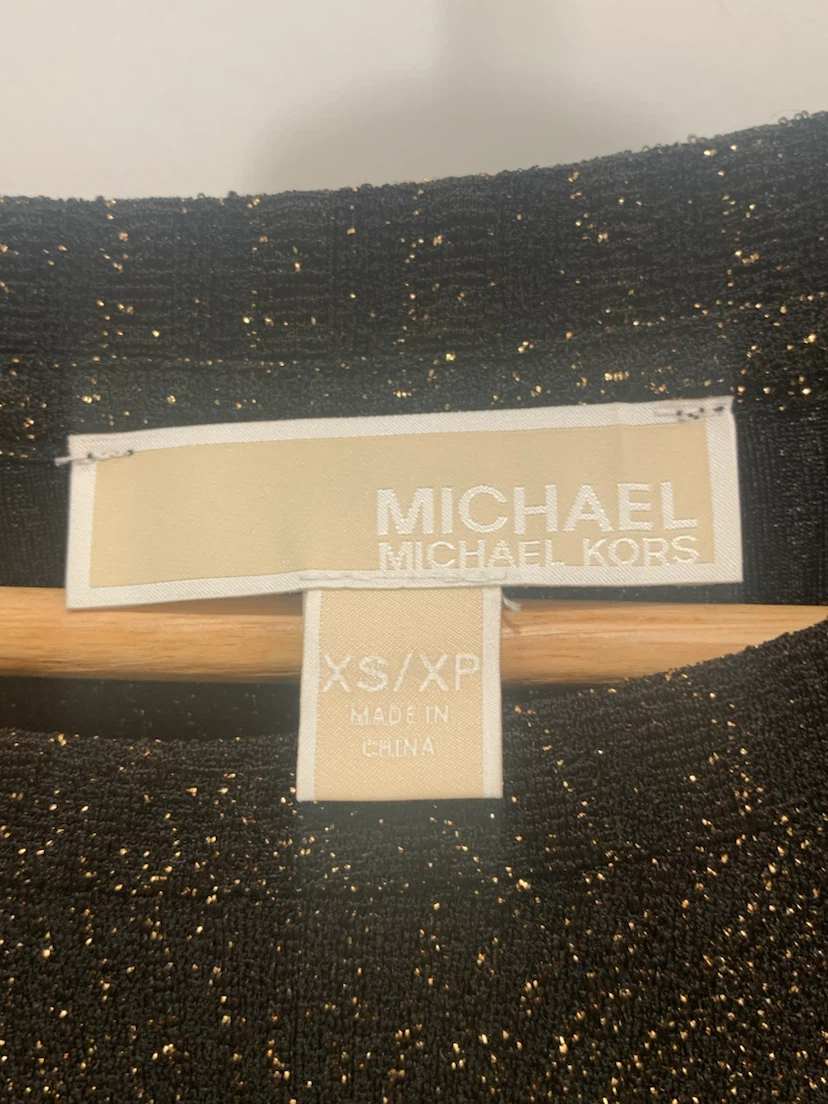 🌹 Michael Kors Black Glitter Dress XS/XP ❤️ - photo 2