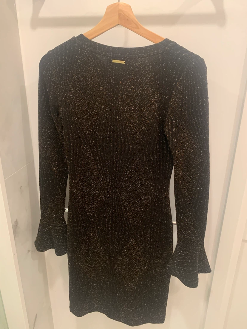 🌹 Michael Kors Black Glitter Dress XS/XP ❤️ - photo 5