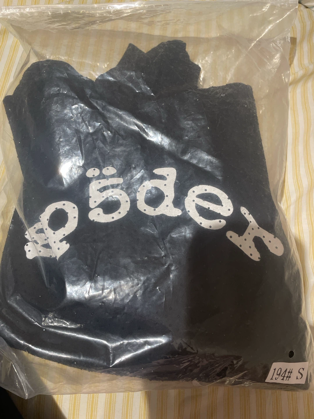 SP5DER Black Hoodie Size S - photo 2