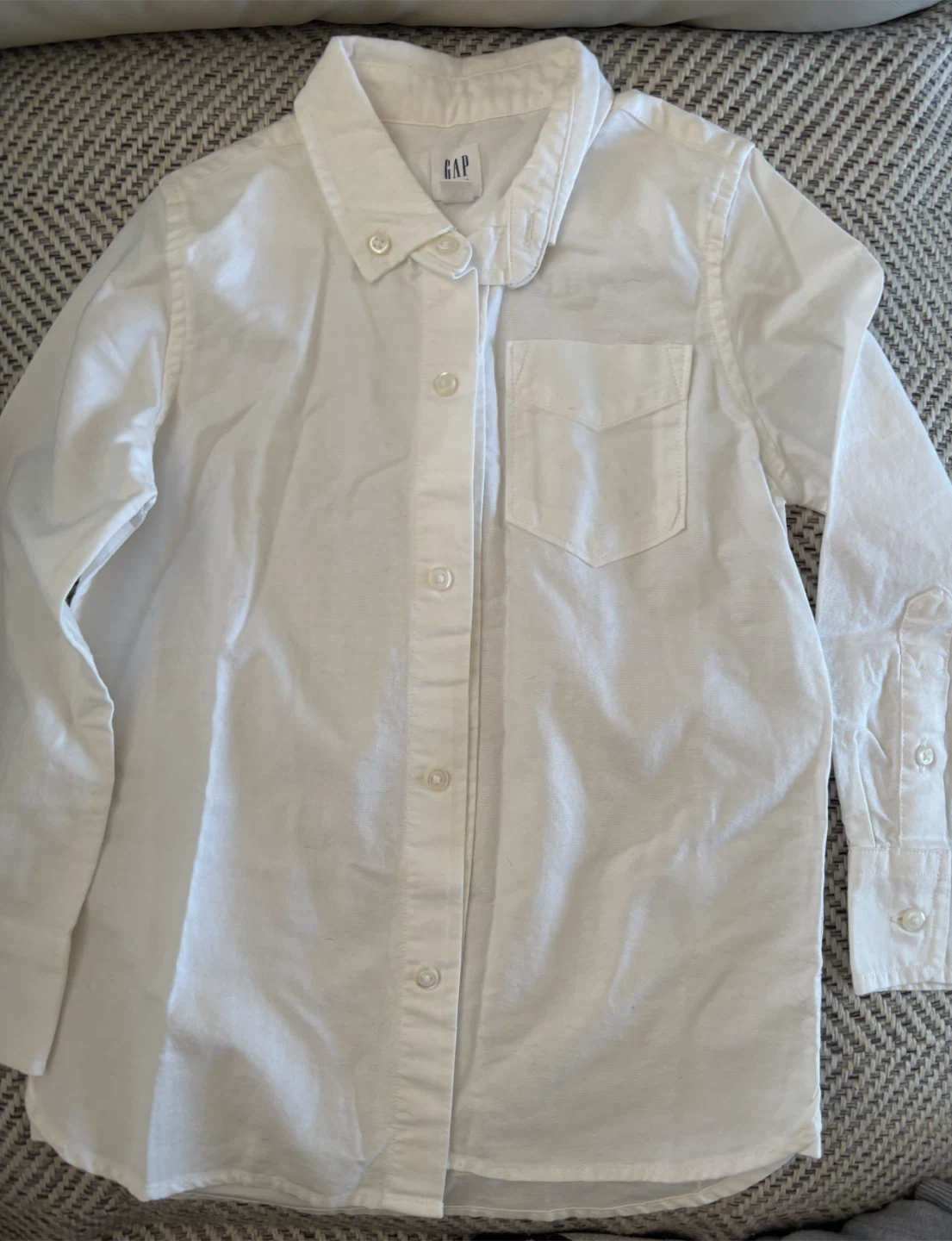 GAP Kids White Button-Down Shirt