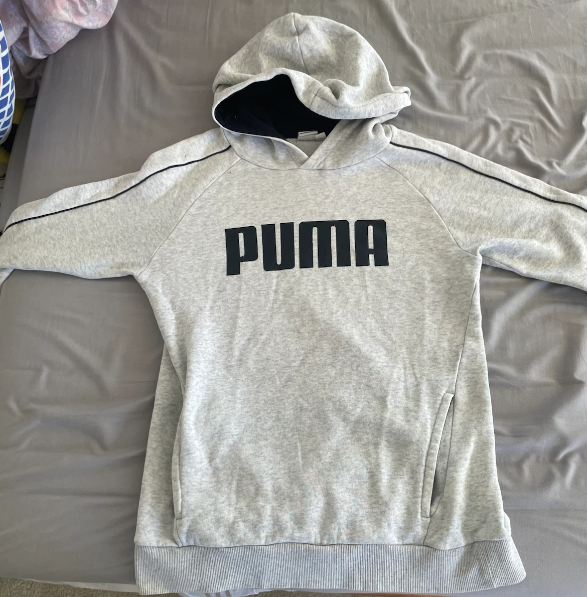 Kids puma grey hoodie