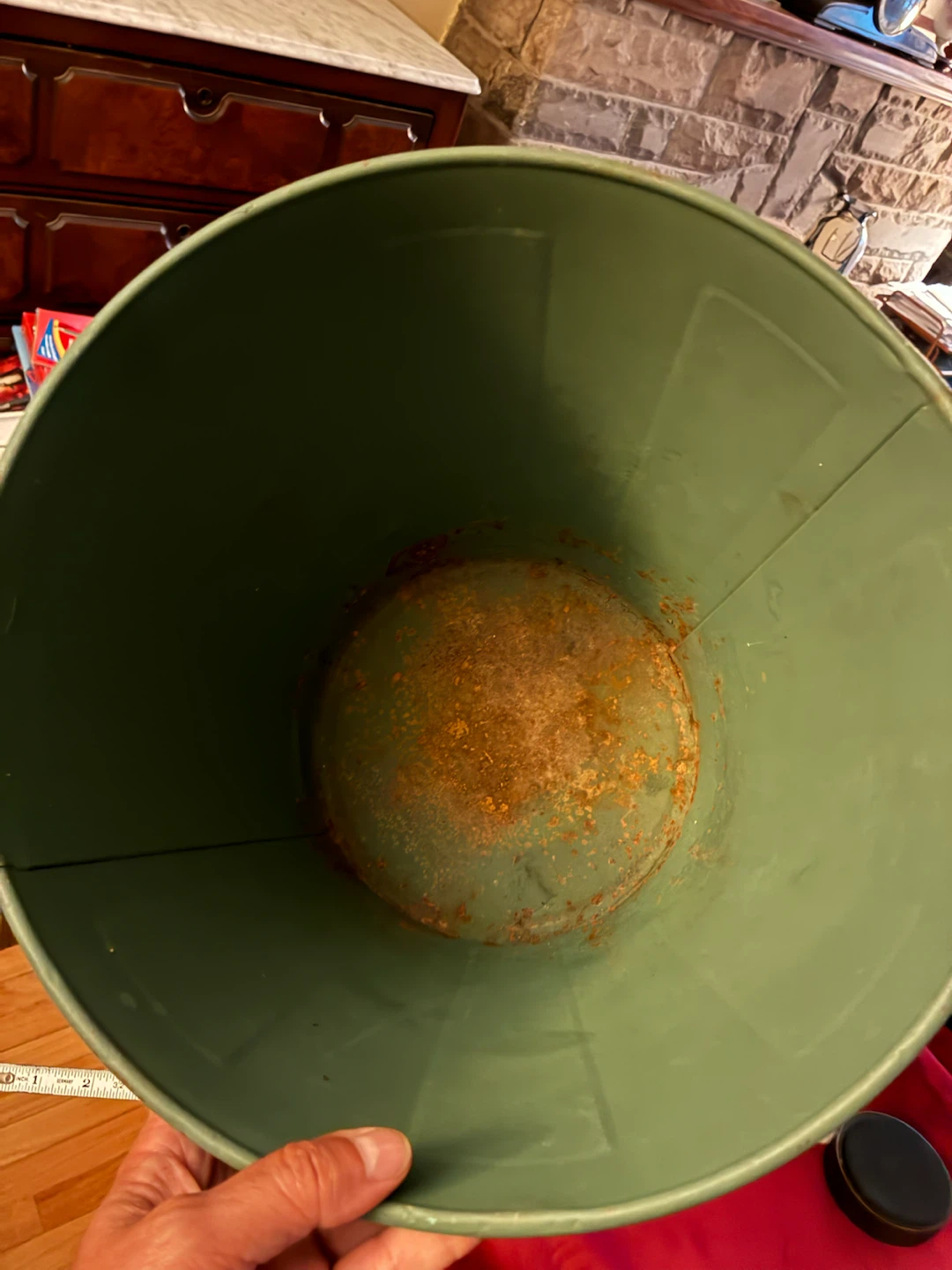 Vintage GSW Mid-Century Industrial Metal Trash Can  MCM - photo 2