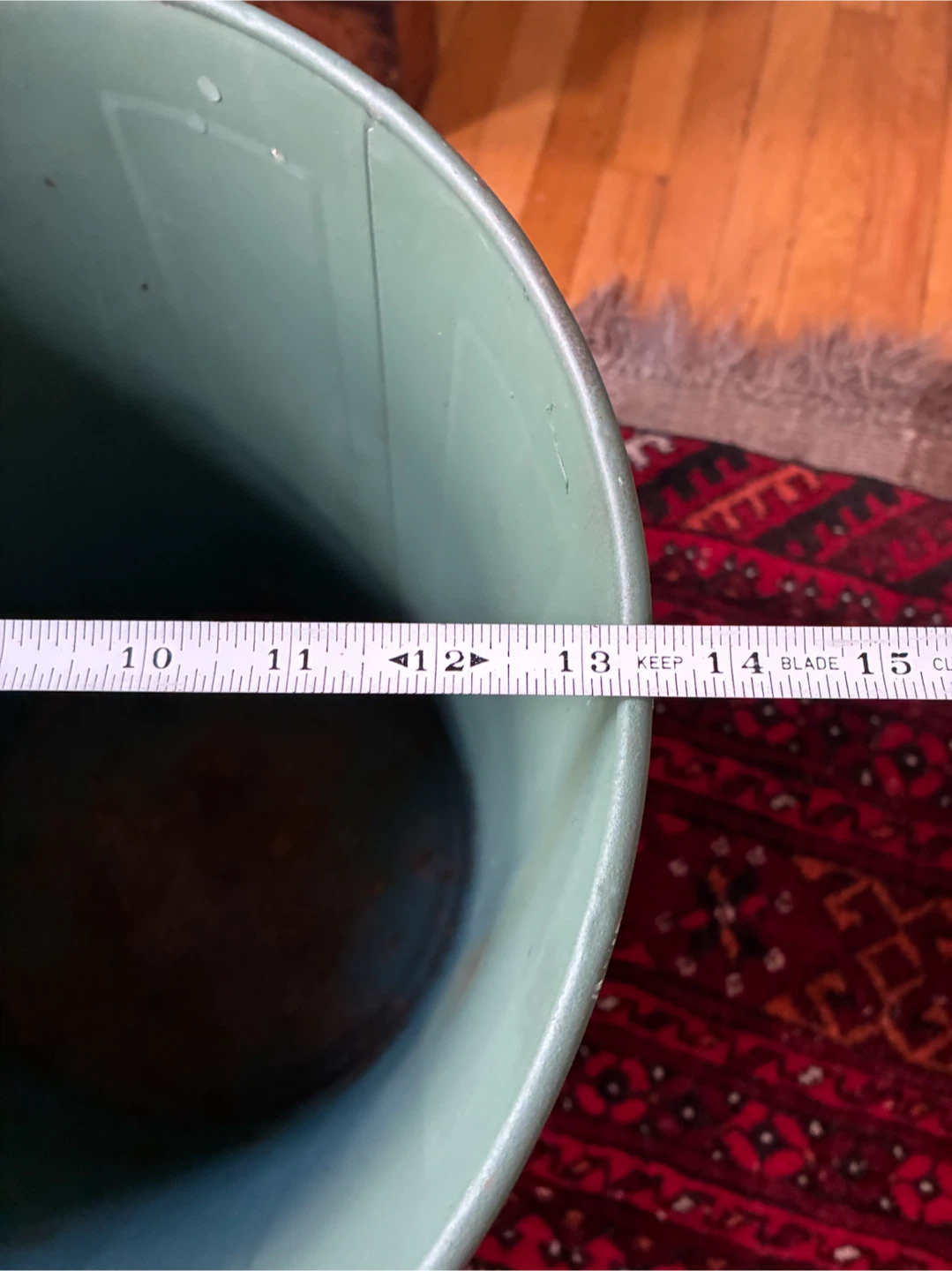 Vintage GSW Mid-Century Industrial Metal Trash Can  MCM - photo 4