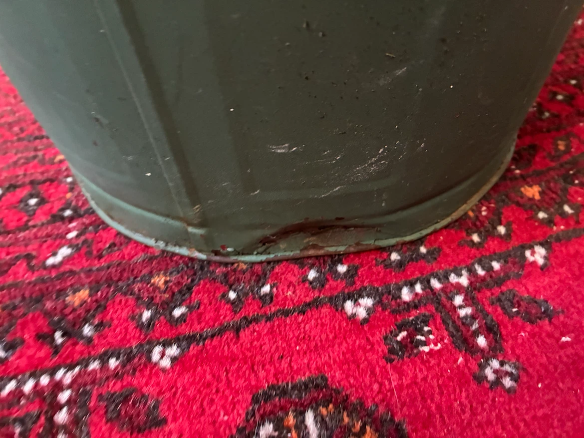 Vintage GSW Mid-Century Industrial Metal Trash Can  MCM - photo 5