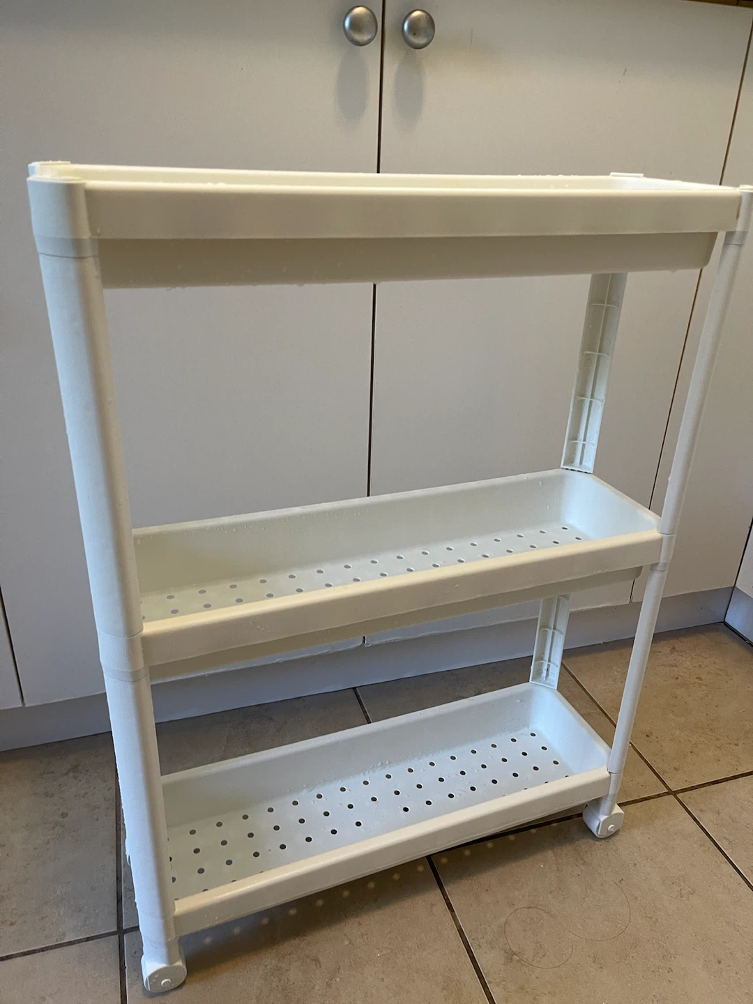 3-Tier Slim Rolling Storage Cart