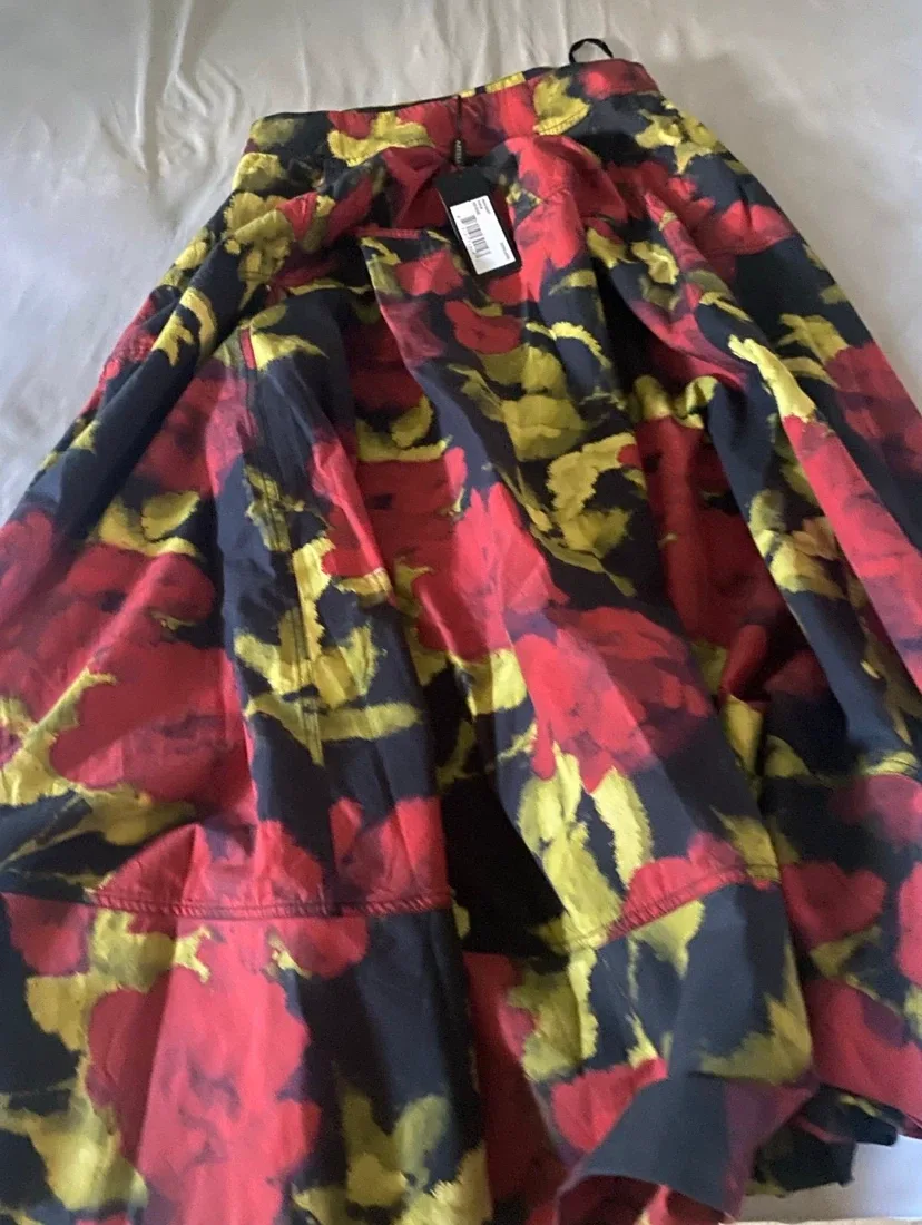 AZEEZA Avani Floral-print Poplin Skirt XL - photo 2