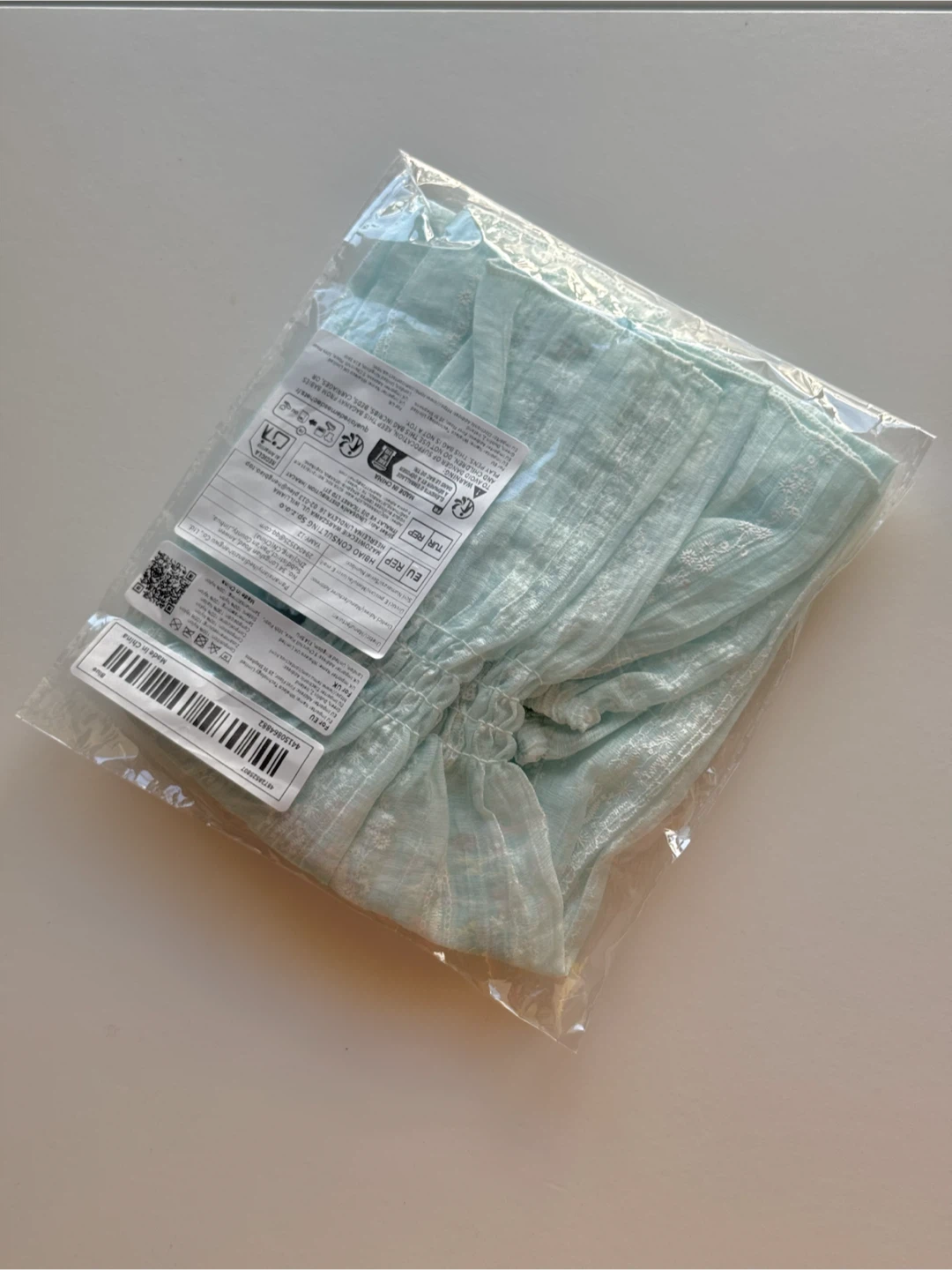 Summer women's french style fresh Mint Lace Arm Sleeves - photo 3