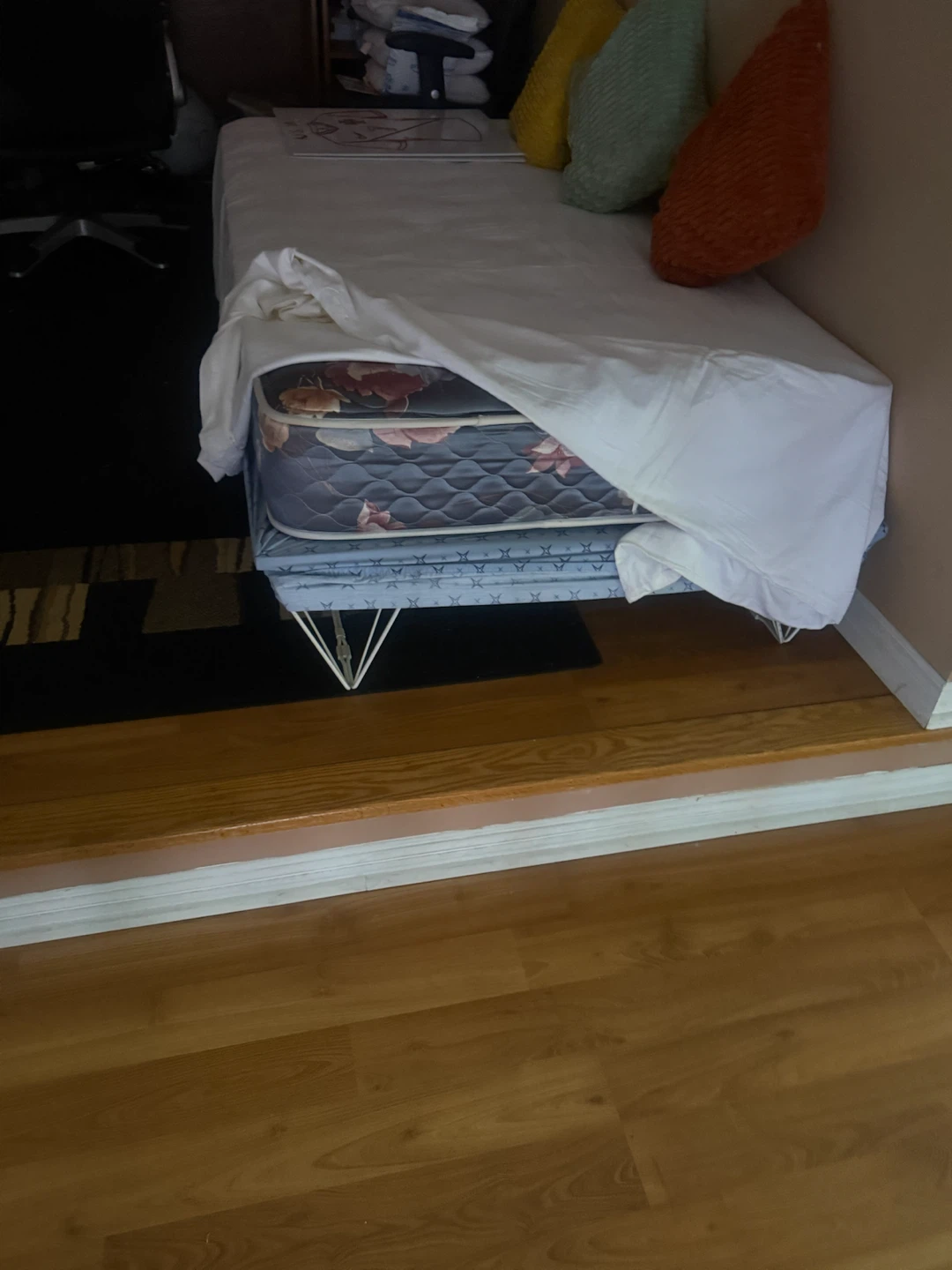 Twin Bed Frame with Mattress