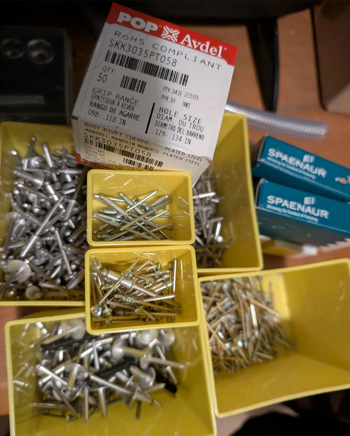 Blind Rivets various sizes selling as lot