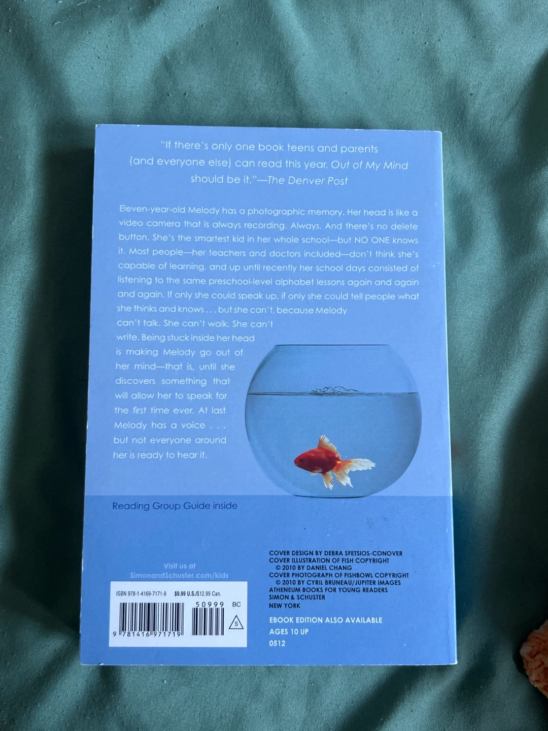 Out of My Mind Novel by Sharon M. Draper - photo 2