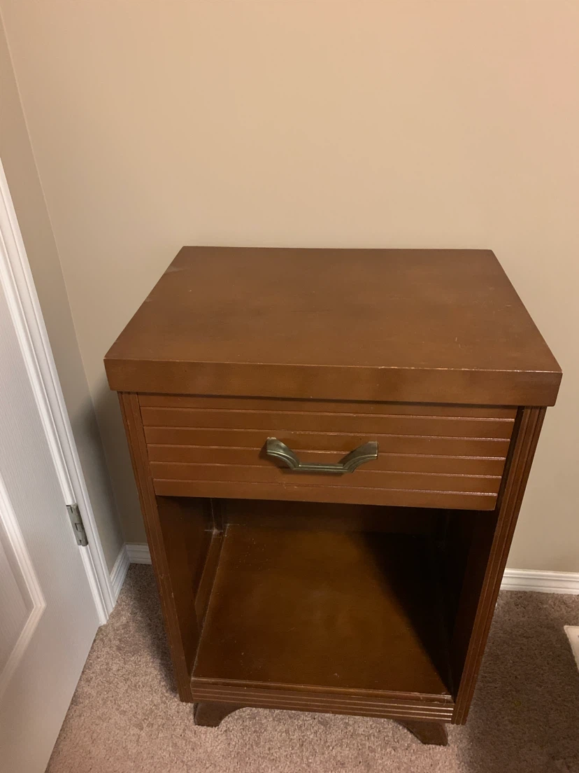 Vintage Wooden Nightstand