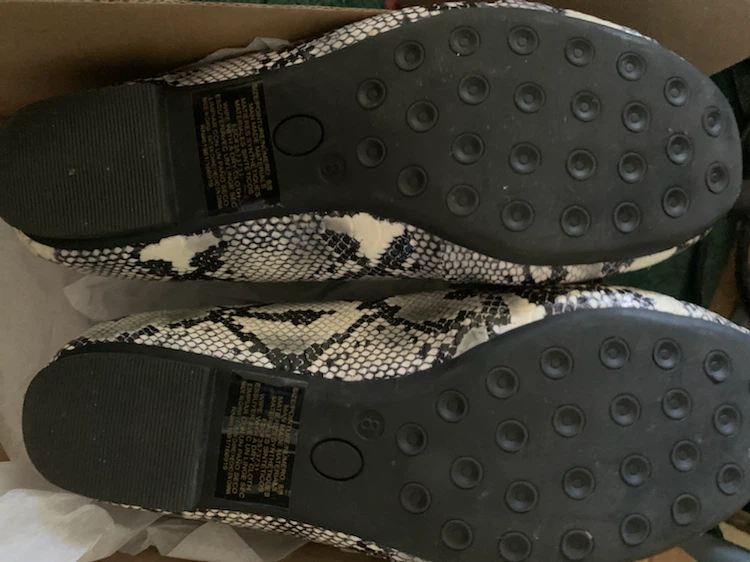 Women's Snakeskin Loafers Size 8 - photo 2