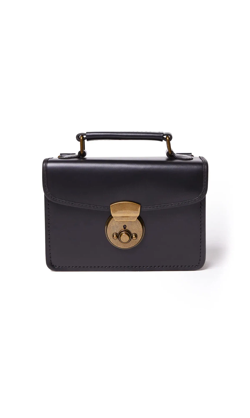 Beara Beara Manju Vintage Style Leather Box Bag