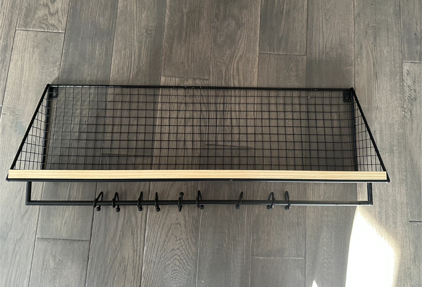 Wire Shelf with Hooks -$10 - East York