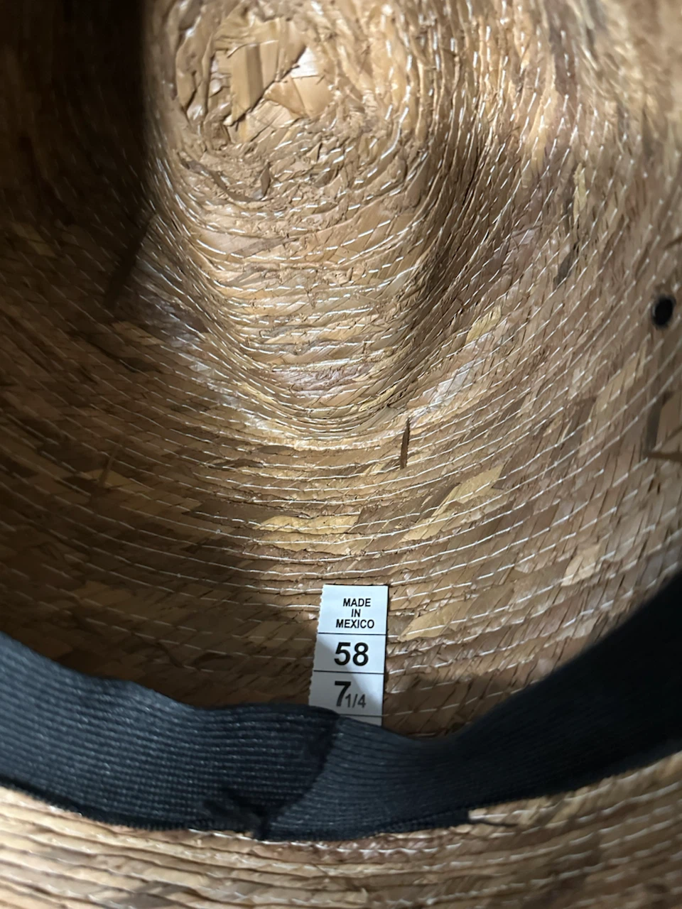 Straw Hat - Size 58 / 7 1/4 - photo 3
