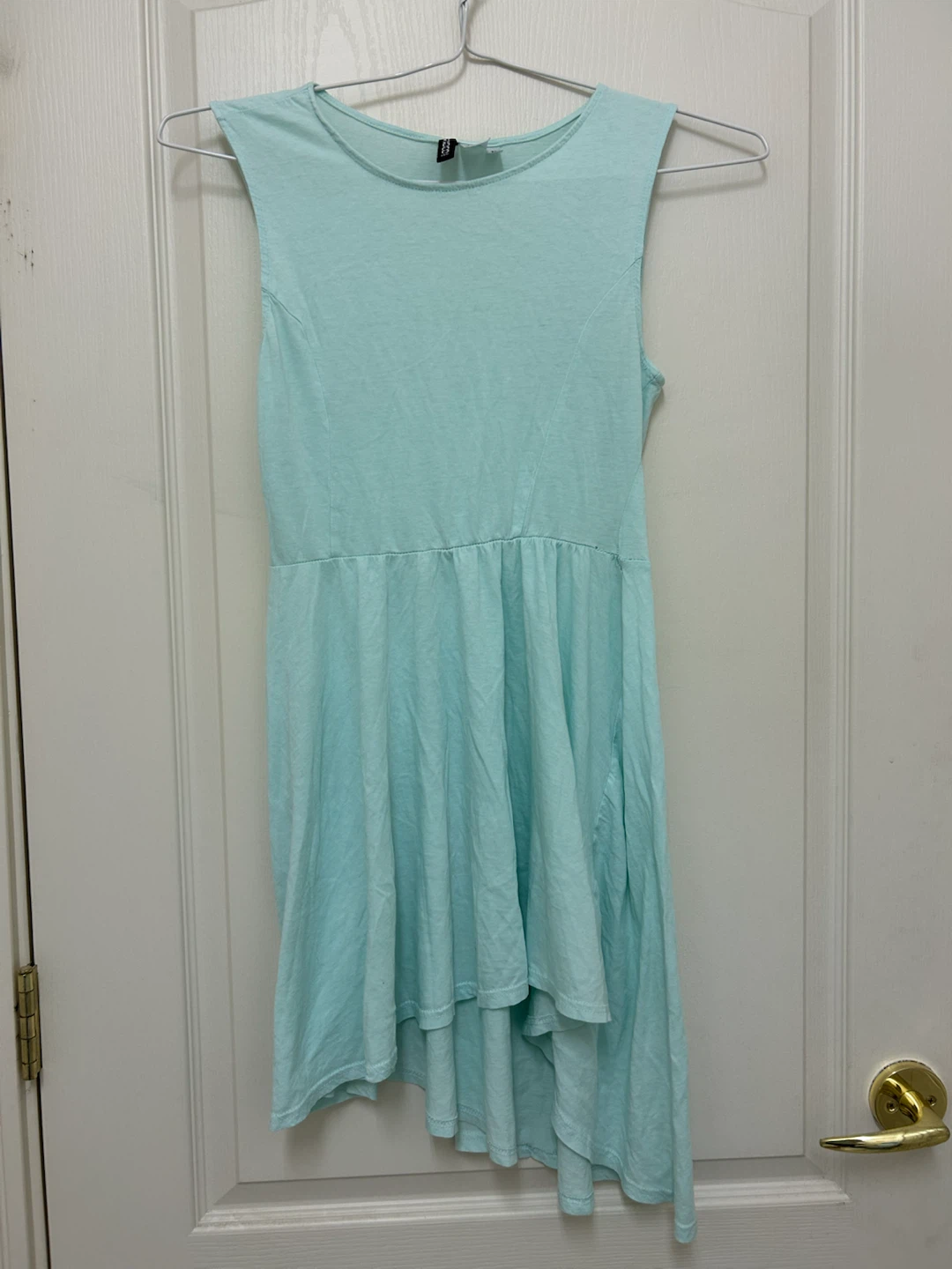 H&M Sleeveless Asymmetrical Dress - Aqua