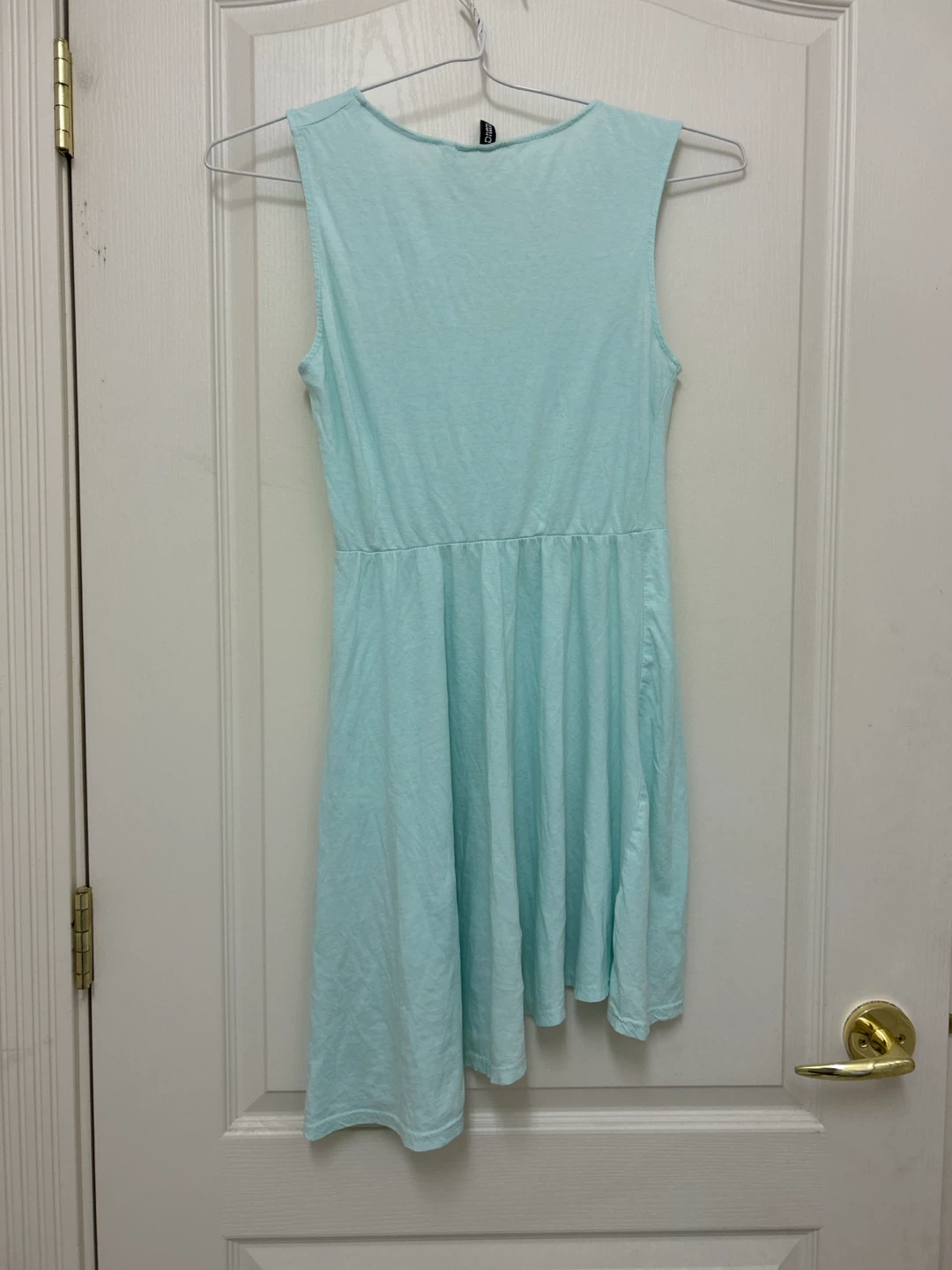 H&M Sleeveless Asymmetrical Dress - Aqua - photo 2