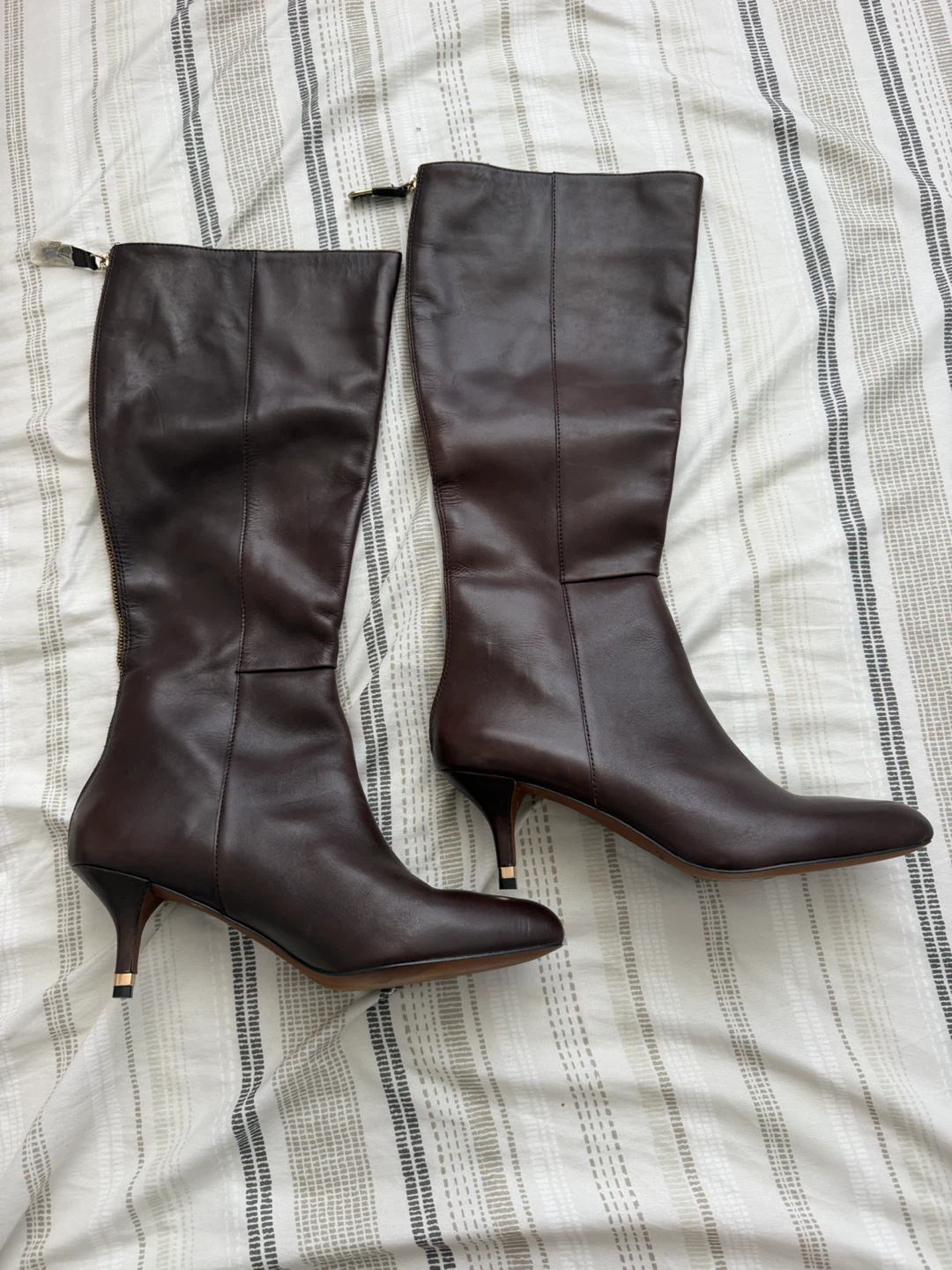 Coach Brown Leather Knee-High Boots Size 11