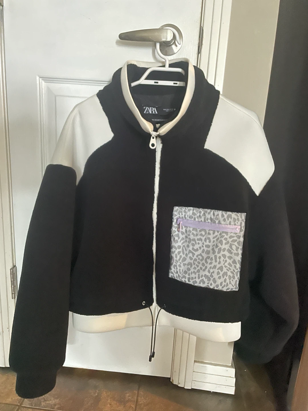 ZARA Colour Block Fleece Jacket
